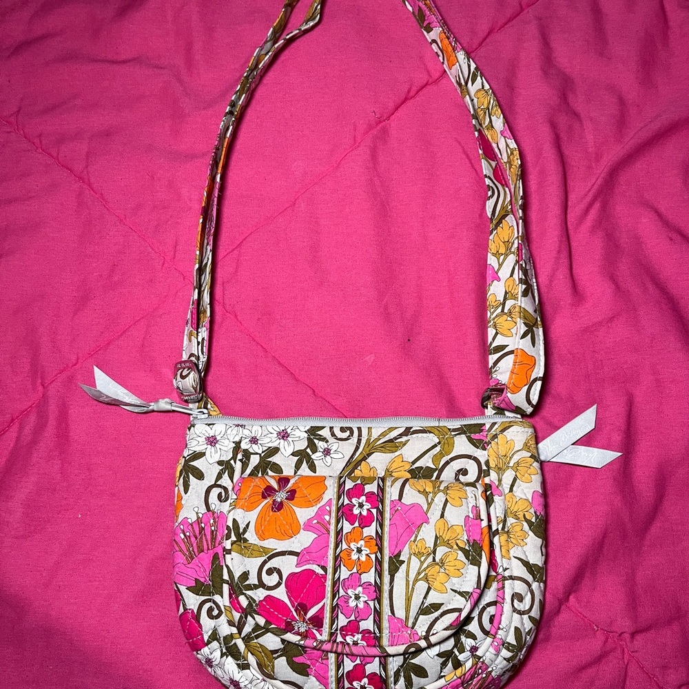 Vera Bradley “Tea Garden” Crossbody Shoulder Bag Preowned